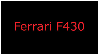 Ferrari F430 Rød fra 2007